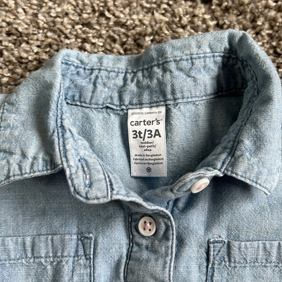 3T toddler girl denim dress from Carter’s - Picture 2 of 4